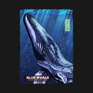 Blue Whale - Black T-Shirt