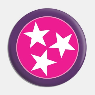 Tennessee TriStar - Plastic Pink Pin