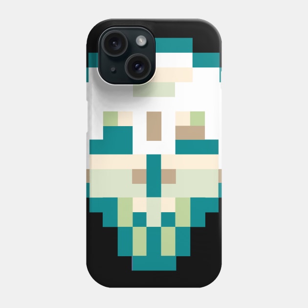 Pixel Skull 8 bit Phone Case by Enickma