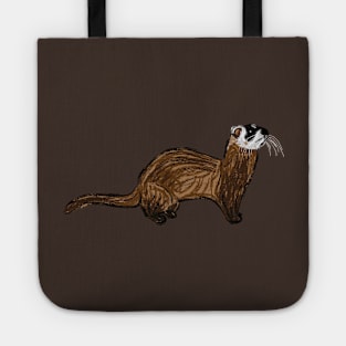 Artwork of a Ferret Tote