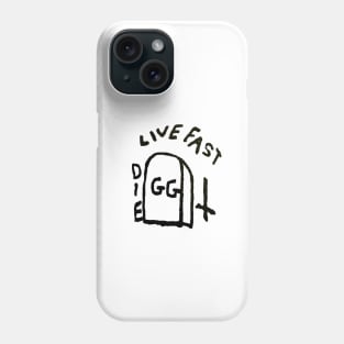 GG Allin - Live Fast Die GG Phone Case