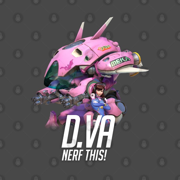 D.Va - Nerf This! by galacticshirts