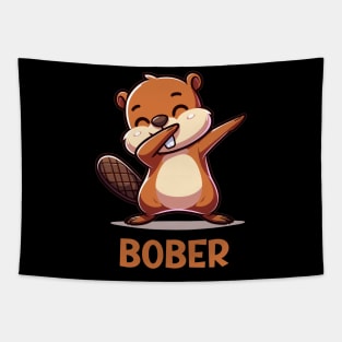 Funny Polish Internet Meme Bobr Bober Kurwa Dabbing 2 Tapestry