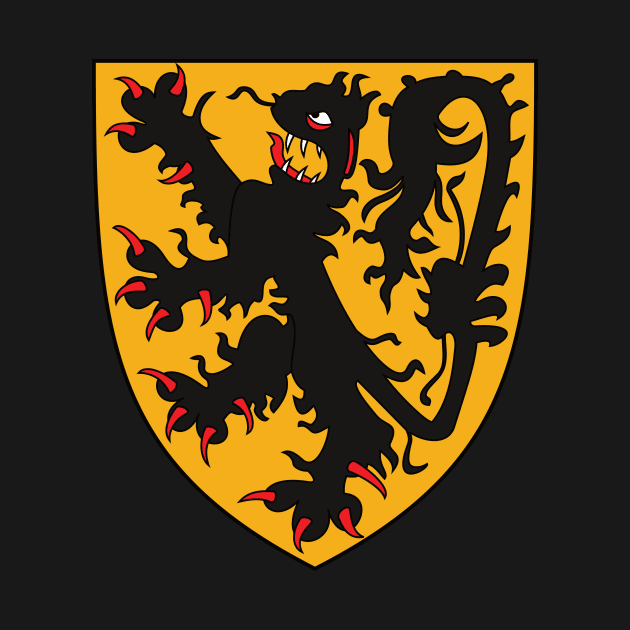 Flanders - Coat of Arms by blackroserelicsshop@gmail.com