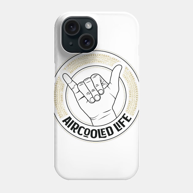 Air cooled Vdub Greeting / Shaka wave - Aircooled Life Phone Case by Aircooled Life