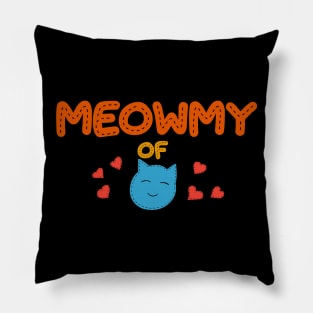 Meowmy of a boy Pillow