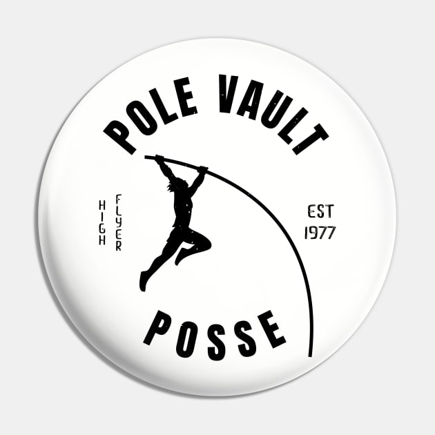 Men Athletics Pole Vault Posse Athlete Gift Pin by atomguy