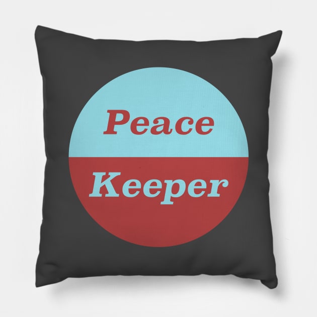 Peace Keeper - Anti War Pillow by Football from the Left