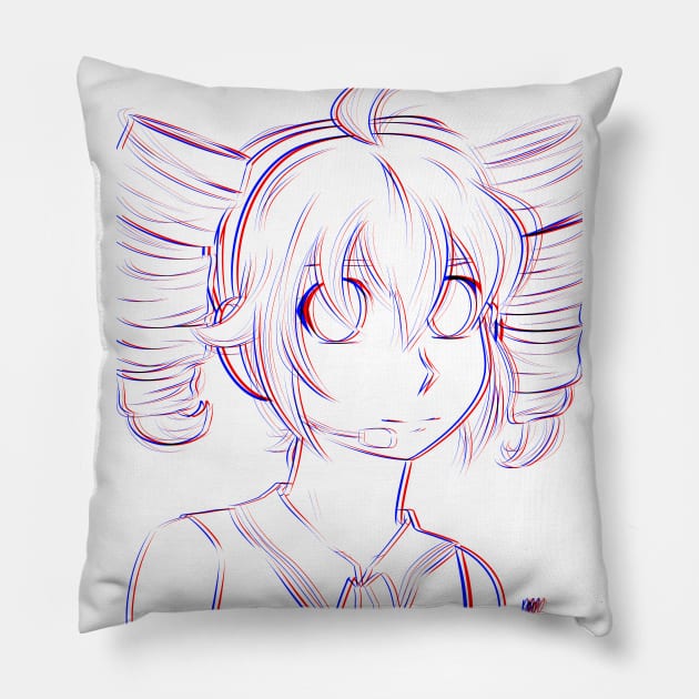 Kasane Teto 3D Pillow by piefanart