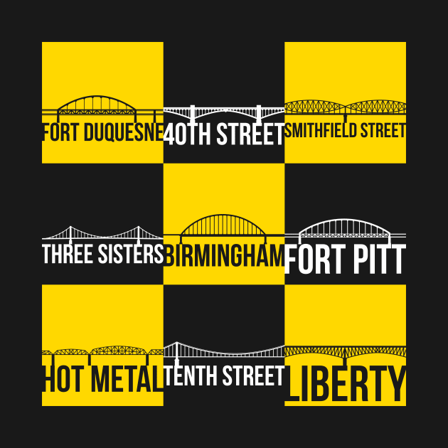 Nine Pittsburgh Bridges by polliadesign