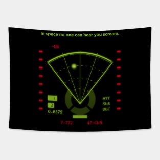 Alien Motion Tracker In Space Tapestry