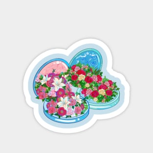 Floral Compact Mirrors Magnet