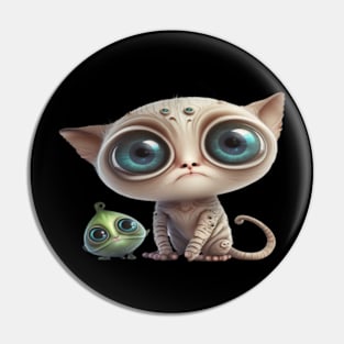 The Purrfect Alien , Alien cat Pin