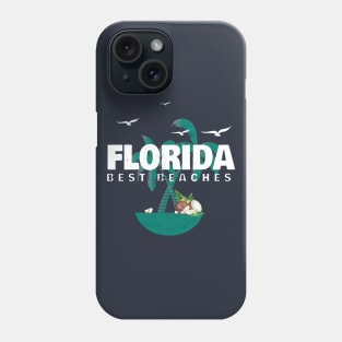 Florida Best Beaches Best Tshirt for summer Vacation Phone Case