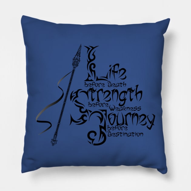 Life Before Death - Spear (B) Pillow by Crew