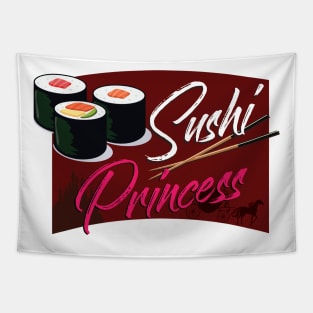 'Sushi Princess' Funny Princess Gift Tapestry