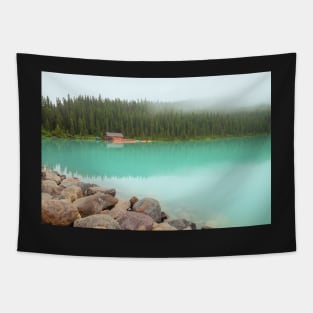 Lake Louise Boathouse Tapestry