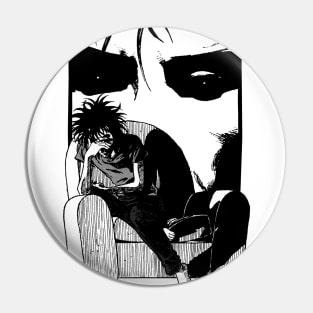 Sitting Dream (black) Pin