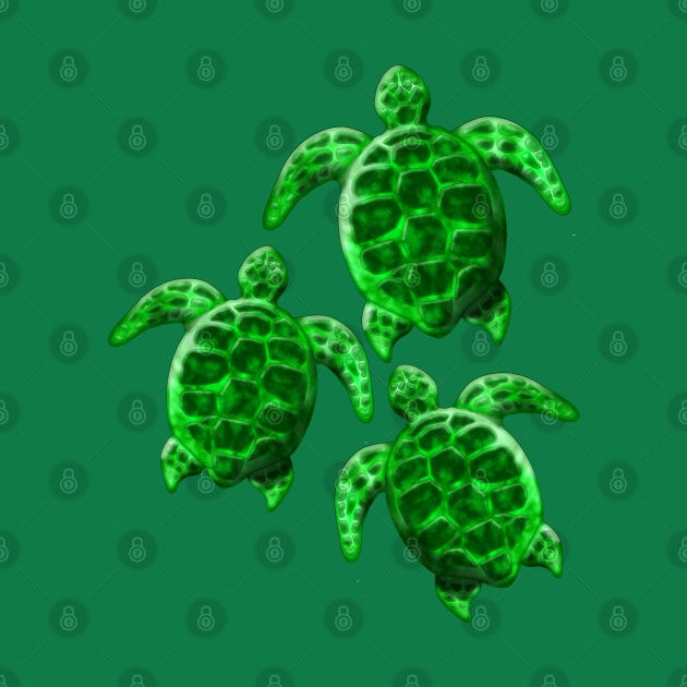 Green Sea Turtles by macdonaldcreativestudios