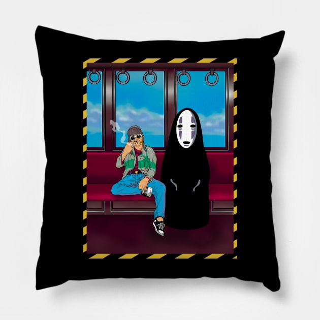 KURT VS NO FACE Pillow by bayooart