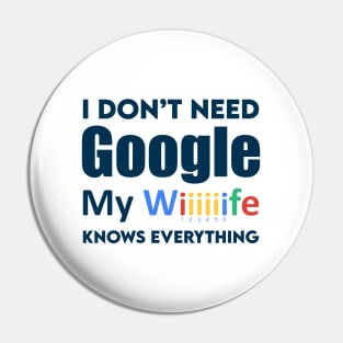 I Don't Need Google. Pin