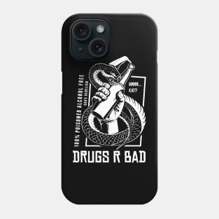 illustration abot drugs r bad Phone Case