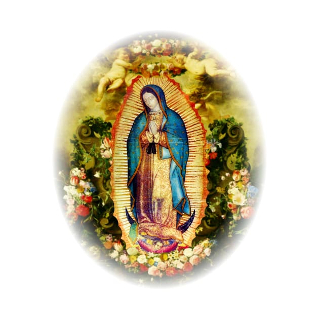 Our Lady of Guadalupe Mexican Virgin Mary Mexico Aztec Tilma 20-105 by hispanicworld