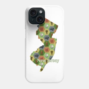 New Jersey State Map Board Games Phone Case