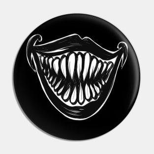 Scary Tooth Smile Pin