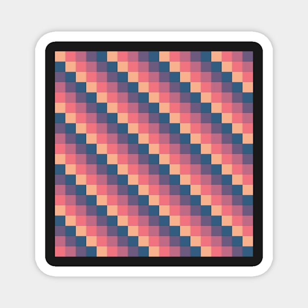 Descending Square Pattern Magnet by Eliza-Grace