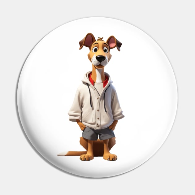 Dog with clothes in cartoon style Pin by Mr.Dom store