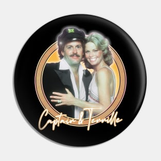 Captain & Tennille // Retro Fan Art Design Pin