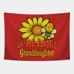 Unbelievable Granddaughter Sunflowers and Bees Tapestry