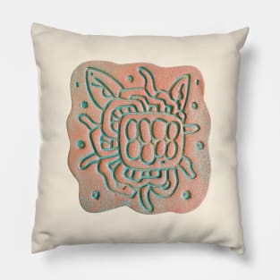 Portrait Monster, Ceramic Tile Pillow