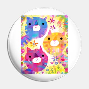 Happy Cats Pin