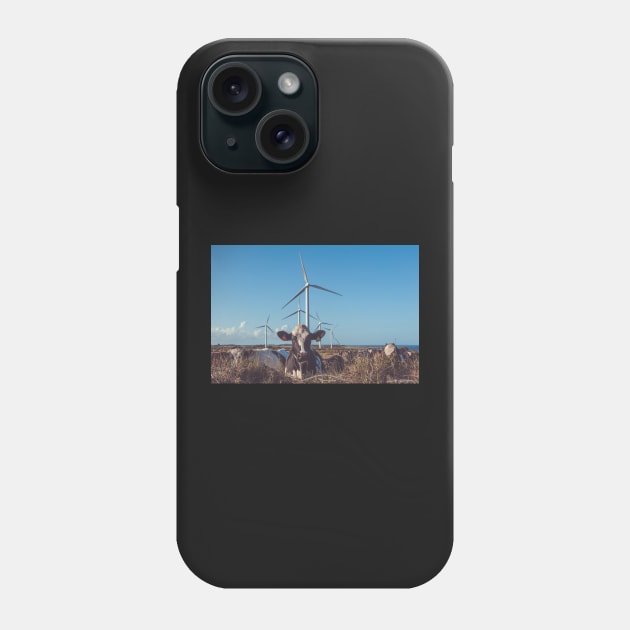 Cow & Wind Power Phone Case by shaymurphy