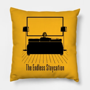 The Endless Staycation (black) Pillow
