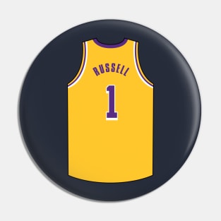 D'Angelo Russell Jersey Gold Qiangy Pin