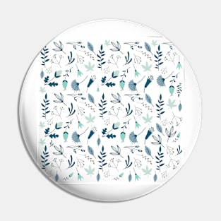 Simple Pattern 3 - Leaves IV Pin