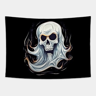 Eerie Halloween Ghoul Art - Spooky Season Delight Tapestry