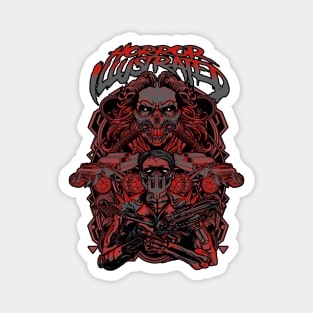 HORROR ILLUSTRATED MAD MAX RED Magnet