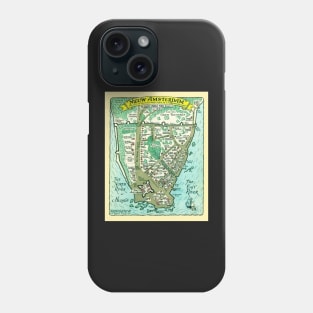 Early New York Map Phone Case
