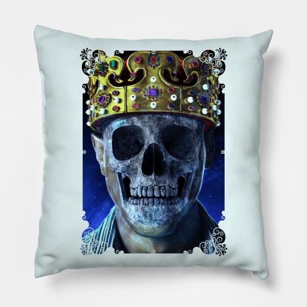 Skull King Pillow by jbaki