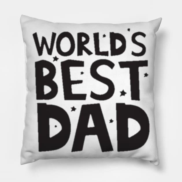 Worlds best dad Pillow by agenkelapa