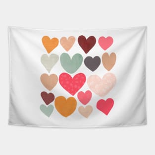 Sheer Valentines Love Hearts Tapestry