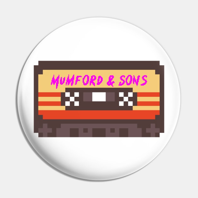 Mumford & Sons 8bit cassette Pin by terilittleberids