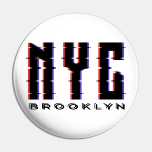 NYC glitch effect Pin