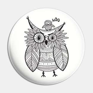 Two cutie owls Pin