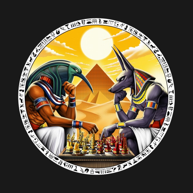 Egyptian Mythology Gods Anubis Thoth by underheaven