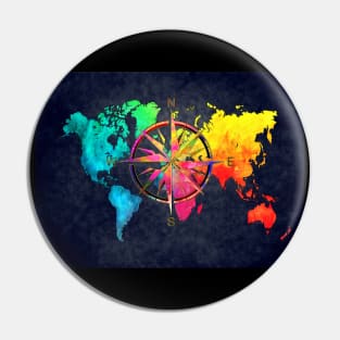 Colors world map #map Pin